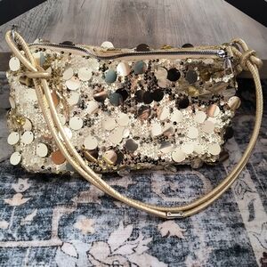Gold Sequin Women's Bag
